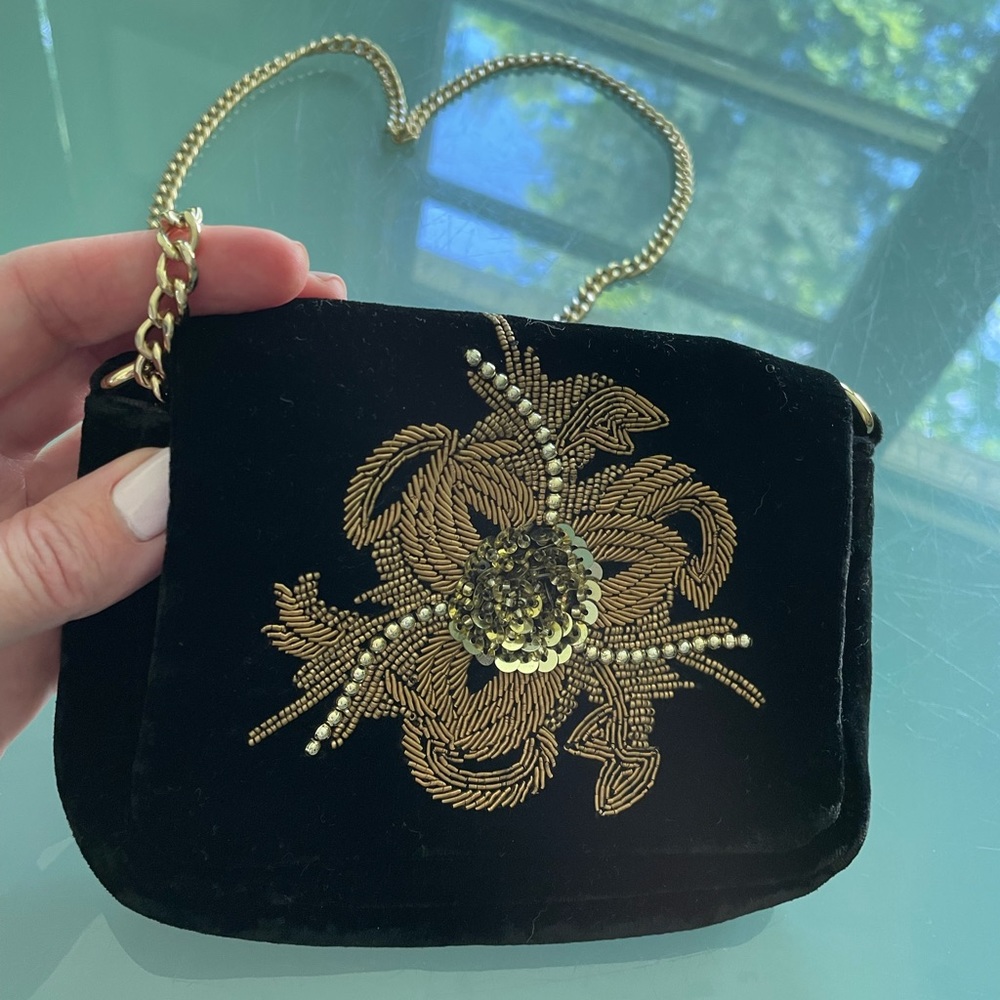 Small velvet beaded cocktail bag by &OtherStories